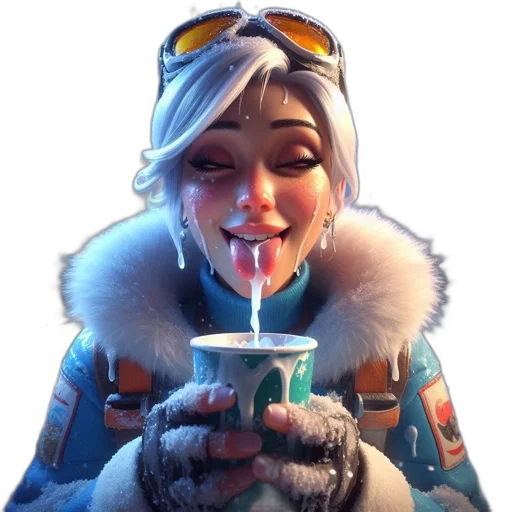 face, jacket, staff, concept art transparent PNG cut-out