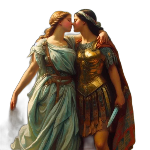 dress, fantasy art, concept art, oil painting transparent PNG cut-out