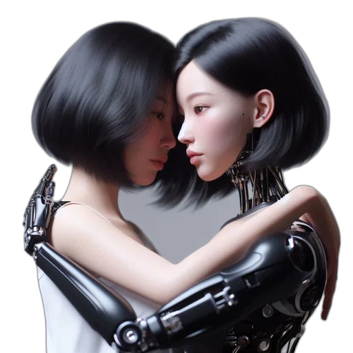 robot, cyberpunk, photorealistic, concept art transparent PNG cut-out