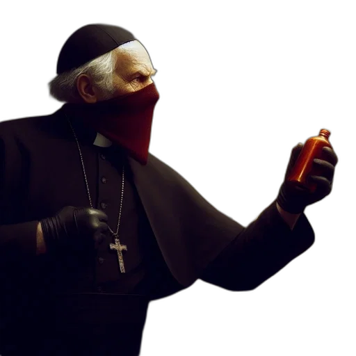 mask, weapon, staff, bottle transparent PNG cut-out