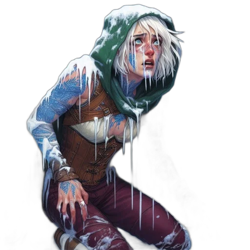 creature, comic book art, concept art, cyberpunk transparent PNG cut-out