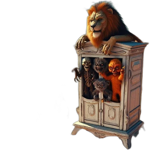 furniture, crown, concept art, 3d render transparent PNG cut-out