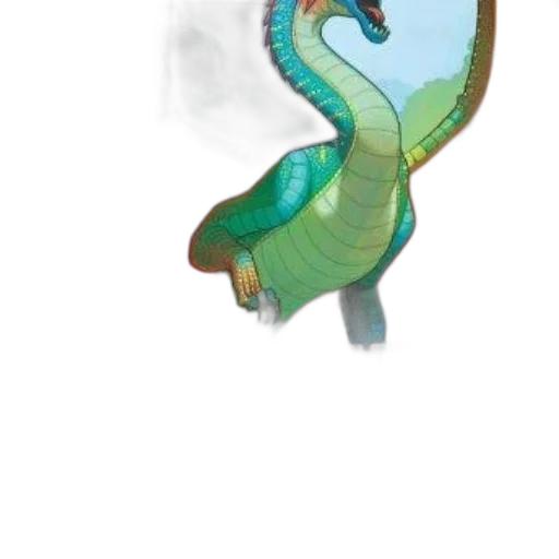 dragon, creature, animal, staff transparent PNG cut-out