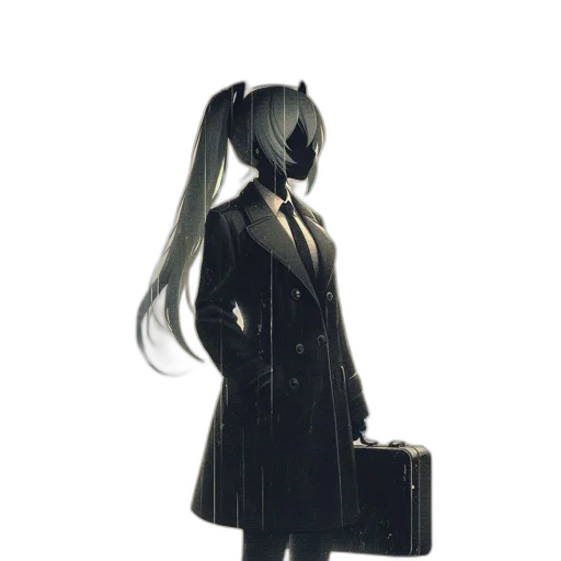 dress, jacket, staff, mask transparent PNG cut-out