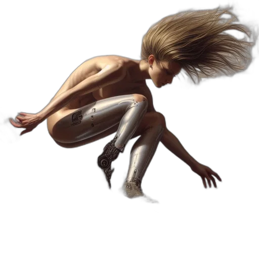 hair, creature, robot, concept art transparent PNG cut-out
