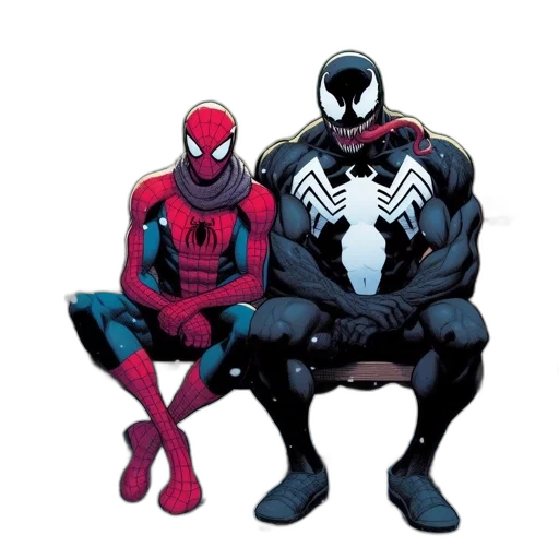 mask, comic book art, concept art, two transparent PNG cut-out