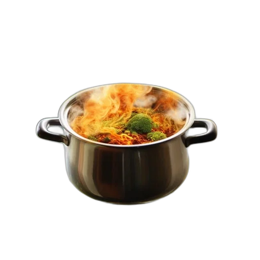 food, crown, 3d render, photorealistic transparent PNG cut-out