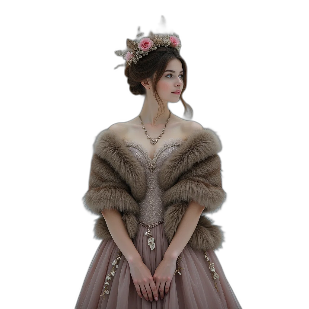 dress, jacket, crown, jewelry transparent PNG cut-out