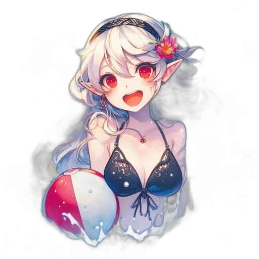 dress, creature, pixel art, anime transparent PNG cut-out