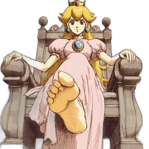 dress, crown, staff, weapon transparent PNG cut-out