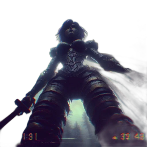 sword, weapon, staff, robot transparent PNG cut-out