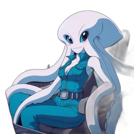 dress, robot, staff, creature transparent PNG cut-out