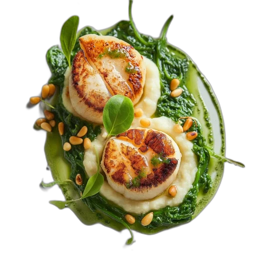 food, gourmet, plate, features transparent PNG cut-out