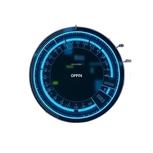 3d render, blue, openoff, dialle transparent PNG cut-out