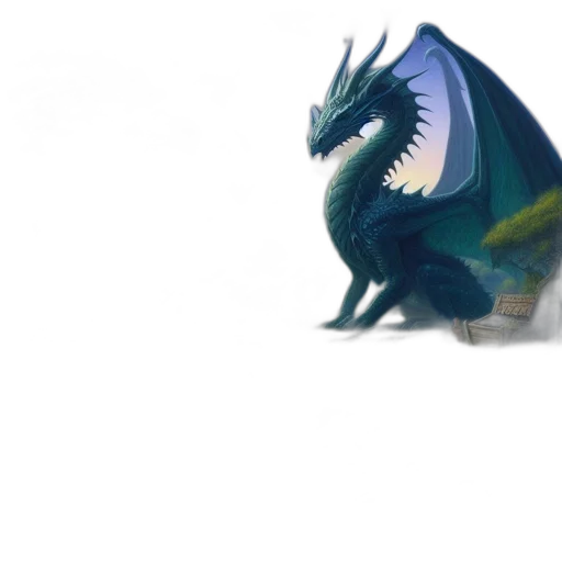 dragon, creature, animal, sword transparent PNG cut-out