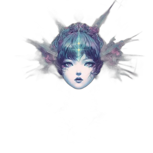 crown, mask, face, creature transparent PNG cut-out