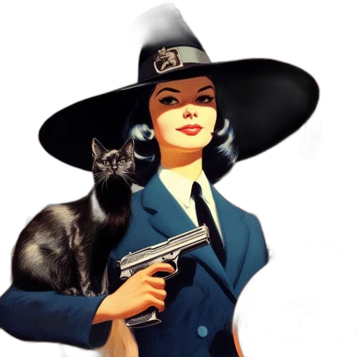 hat, staff, animal, weapon transparent PNG cut-out