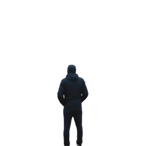 jacket, mask, face, staff transparent PNG cut-out