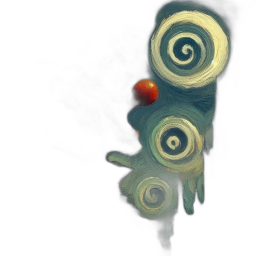 flower, staff, creature, mask transparent PNG cut-out
