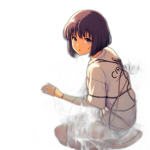 dress, jacket, robot, weapon transparent PNG cut-out