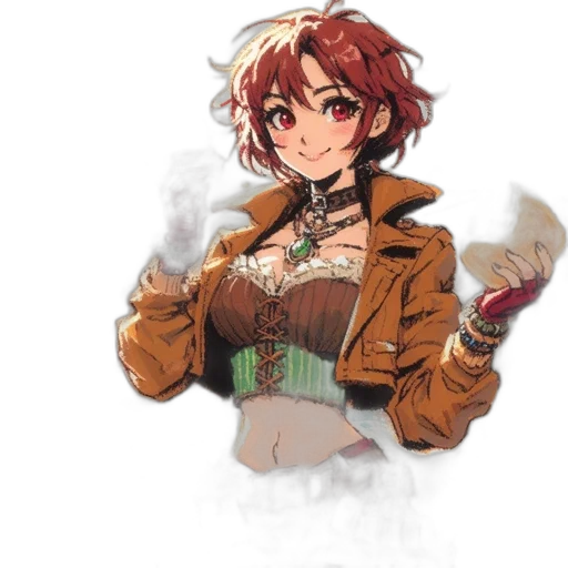 jacket, staff, dress, crown transparent PNG cut-out