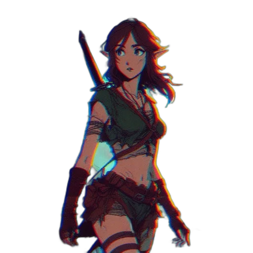 weapon, sword, staff, fantasy art transparent PNG cut-out