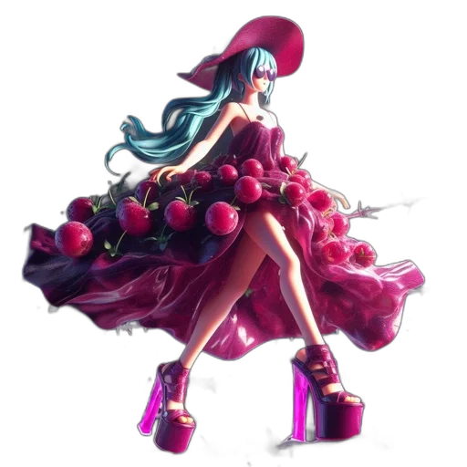dress, crown, shoes, hat transparent PNG cut-out