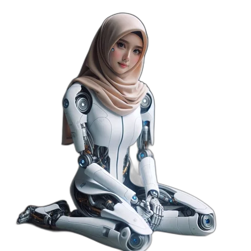 robot, concept art, 3d render, comic book art transparent PNG cut-out