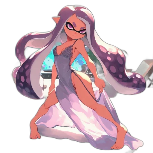dress, weapon, creature, staff transparent PNG cut-out