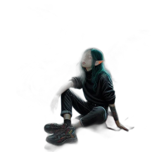 mask, jacket, creature, shoes transparent PNG cut-out