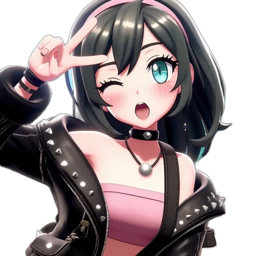 jacket, weapon, staff, face transparent PNG cut-out