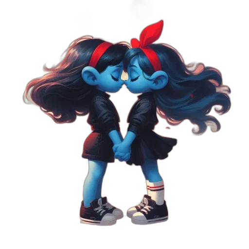 hair, creature, mask, staff transparent PNG cut-out