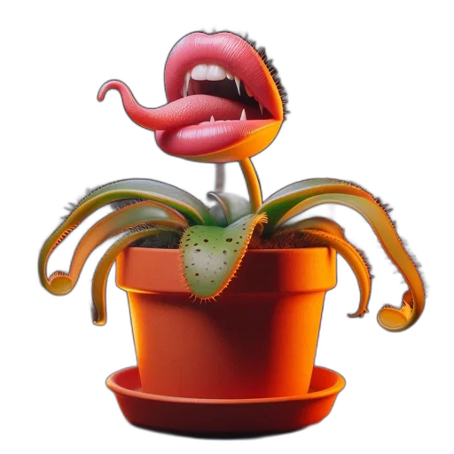 creature, hat, animal, flower transparent PNG cut-out