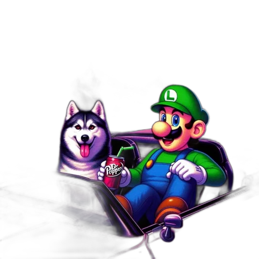 animal, pixel art, concept art, 3d render transparent PNG cut-out