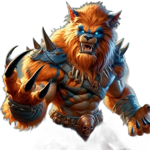 animal, fantasy art, concept art, comic book art transparent PNG cut-out