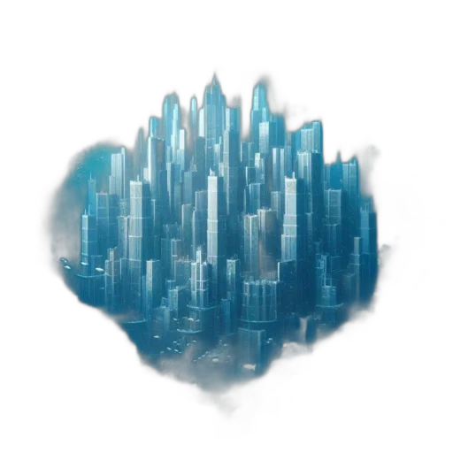 building, crown, 3d render, concept art transparent PNG cut-out