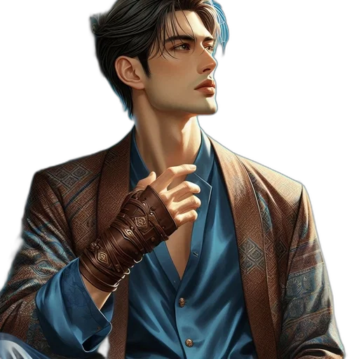 jacket, fantasy art, concept art, photorealistic transparent PNG cut-out