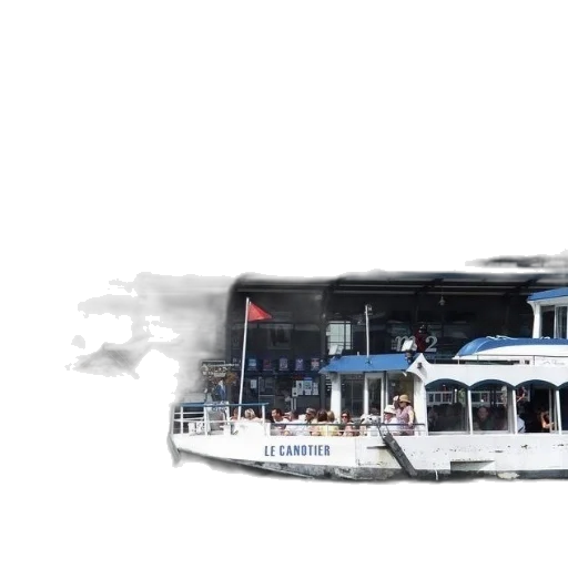 3d render, concept art, photorealistic, ferry transparent PNG cut-out