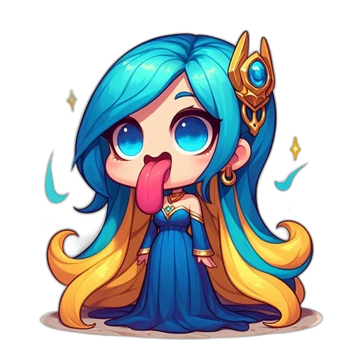 staff, dress, crown, dragon transparent PNG cut-out