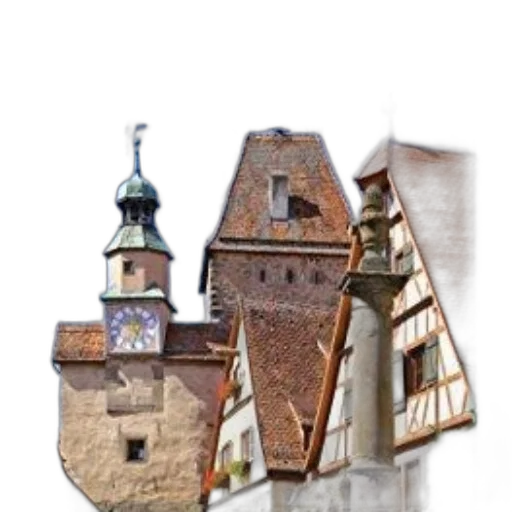 building, photorealistic, concept art, watercolor transparent PNG cut-out