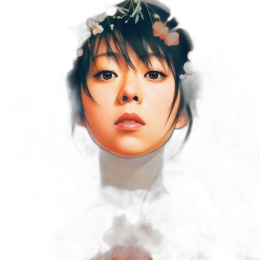 face, crown, mask, flower transparent PNG cut-out