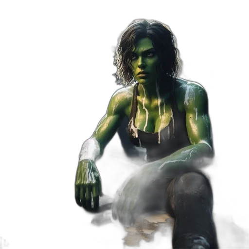 concept art, comic book art, fantasy art, watercolor transparent PNG cut-out
