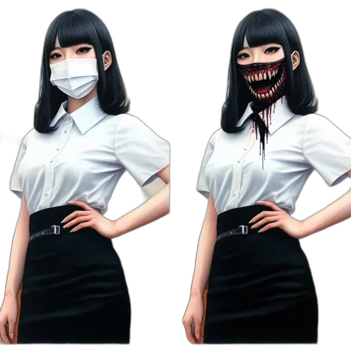 mask, concept art, 3d render, fantasy art transparent PNG cut-out