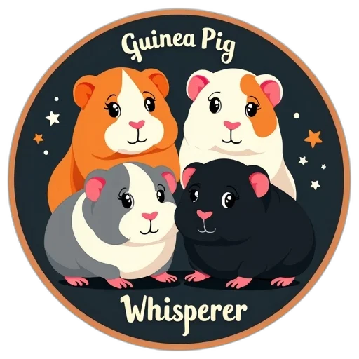 stylized, illustration, four, guinea transparent PNG cut-out