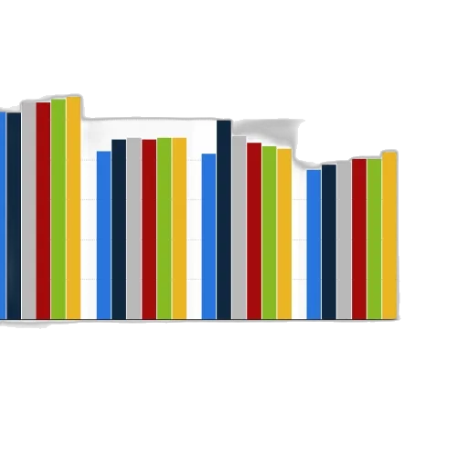 3d render, colorful, blue, monochrome transparent PNG cut-out