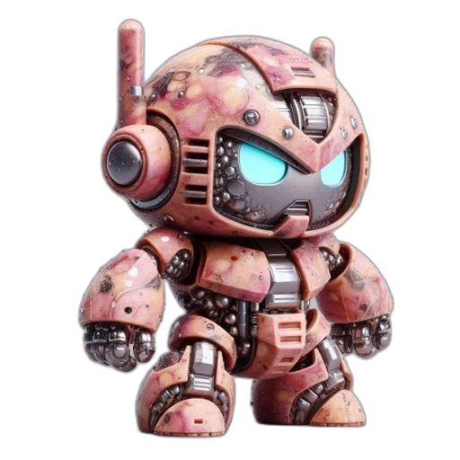 robot, weapon, concept art, 3d render transparent PNG cut-out