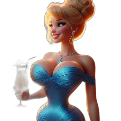 dress, concept art, fantasy art, cartoon transparent PNG cut-out