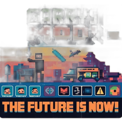 pixel art, concept art, cyberpunk, vaporwave transparent PNG cut-out