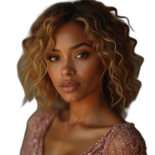 face, hair, dress, jewelry transparent PNG cut-out