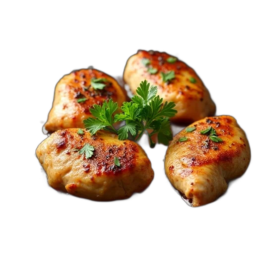 food, photorealistic, 3d render, chicken transparent PNG cut-out